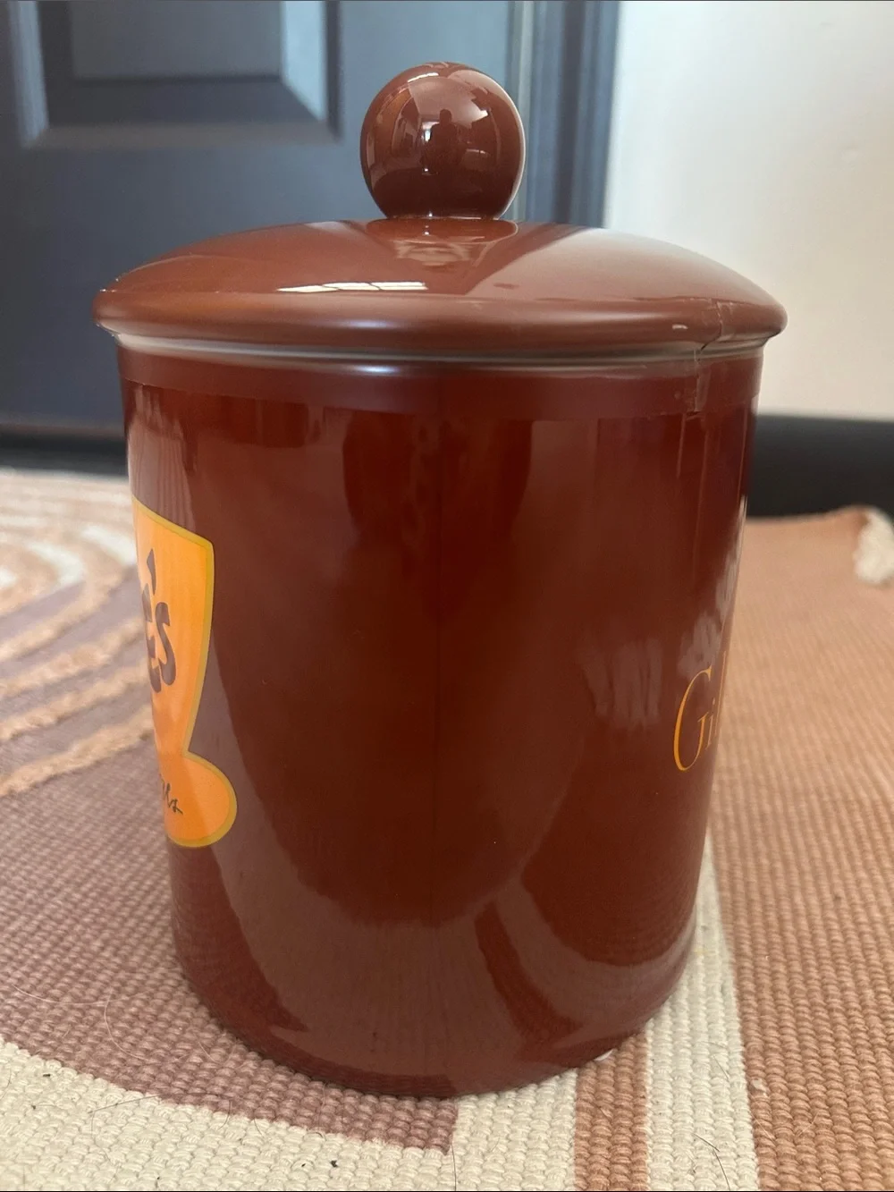 Luke's Gilmore Girls Brown Ceramic Canister with Lid